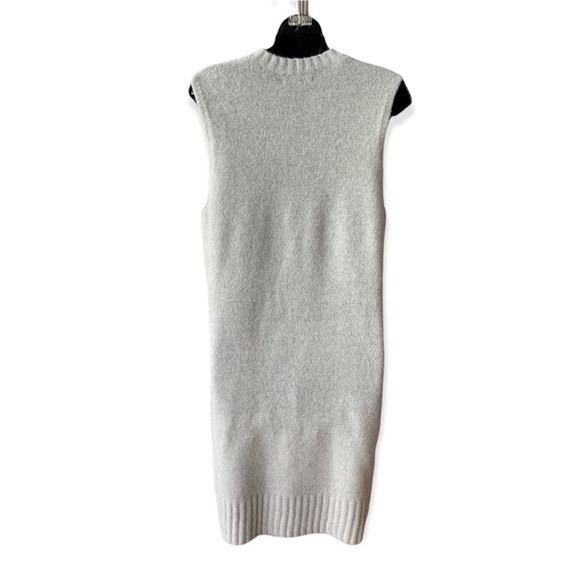 Oak + Fort Women’s Grey Long Vest Tunic Sweater  with Front Slit - Size XS - Picture 2 of 5